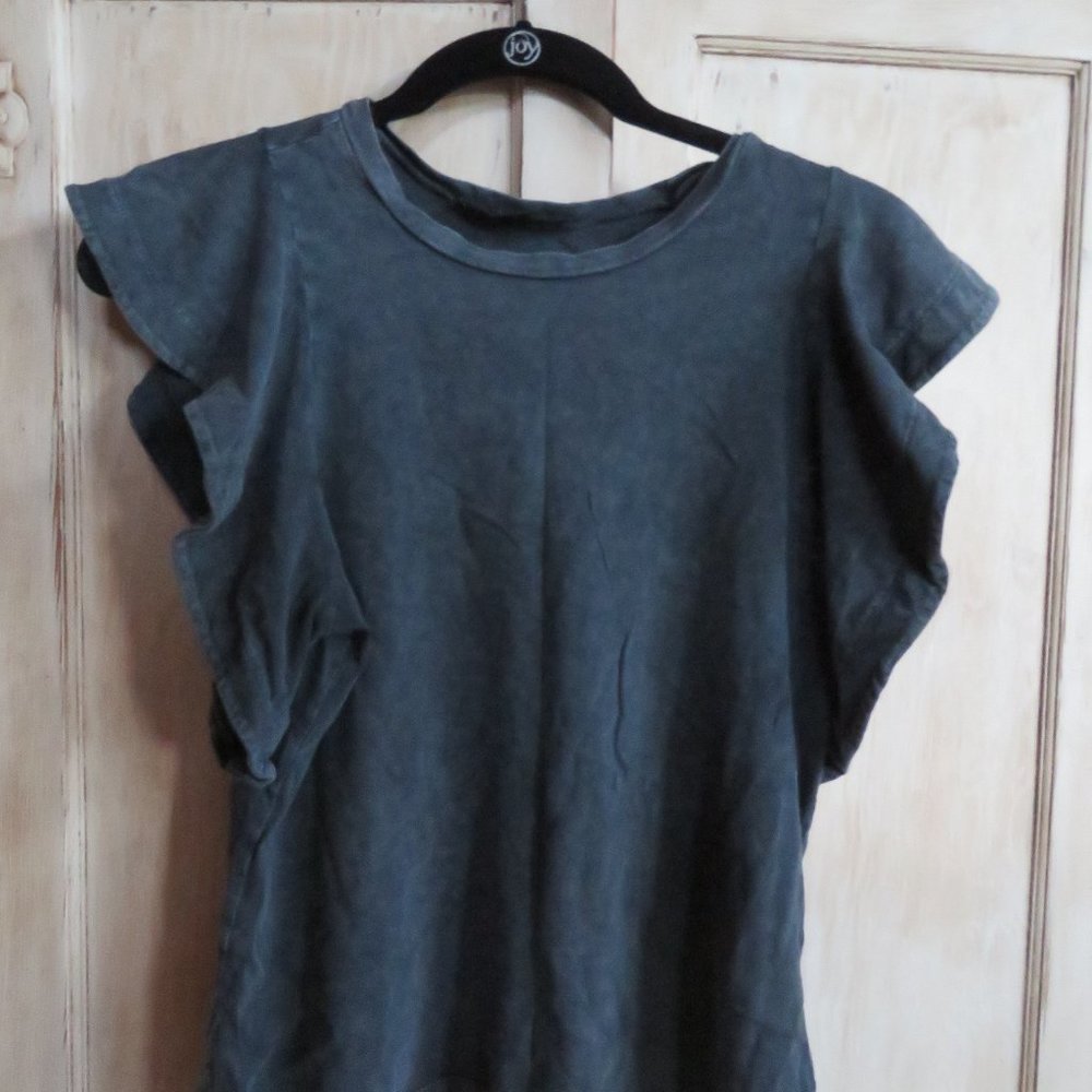All Saints Ruffle t-shirt top size 2